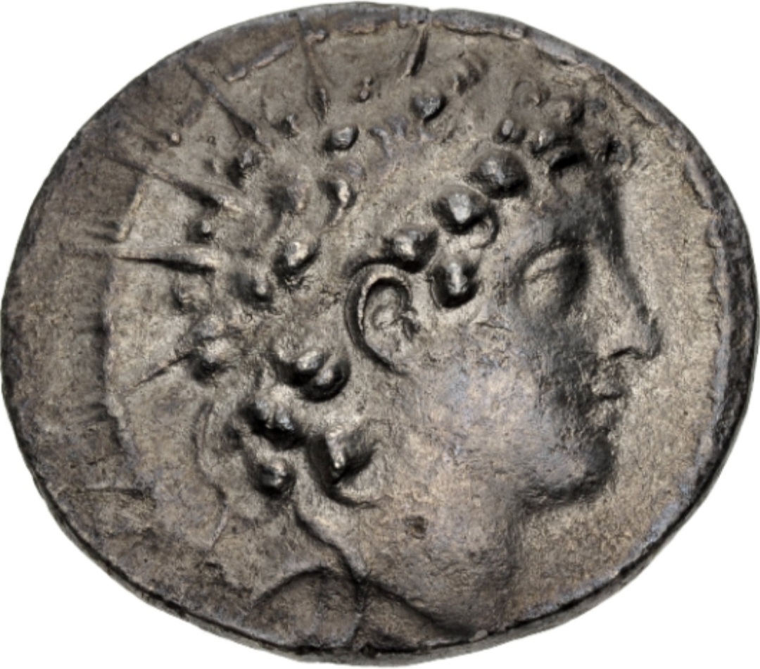 144-142-BC-Se-170-Seleukid-Empire-Antiochos-VI-Dionysos,-Antioch-On-The-Orontes-Mint.-AR-Tetradrachm